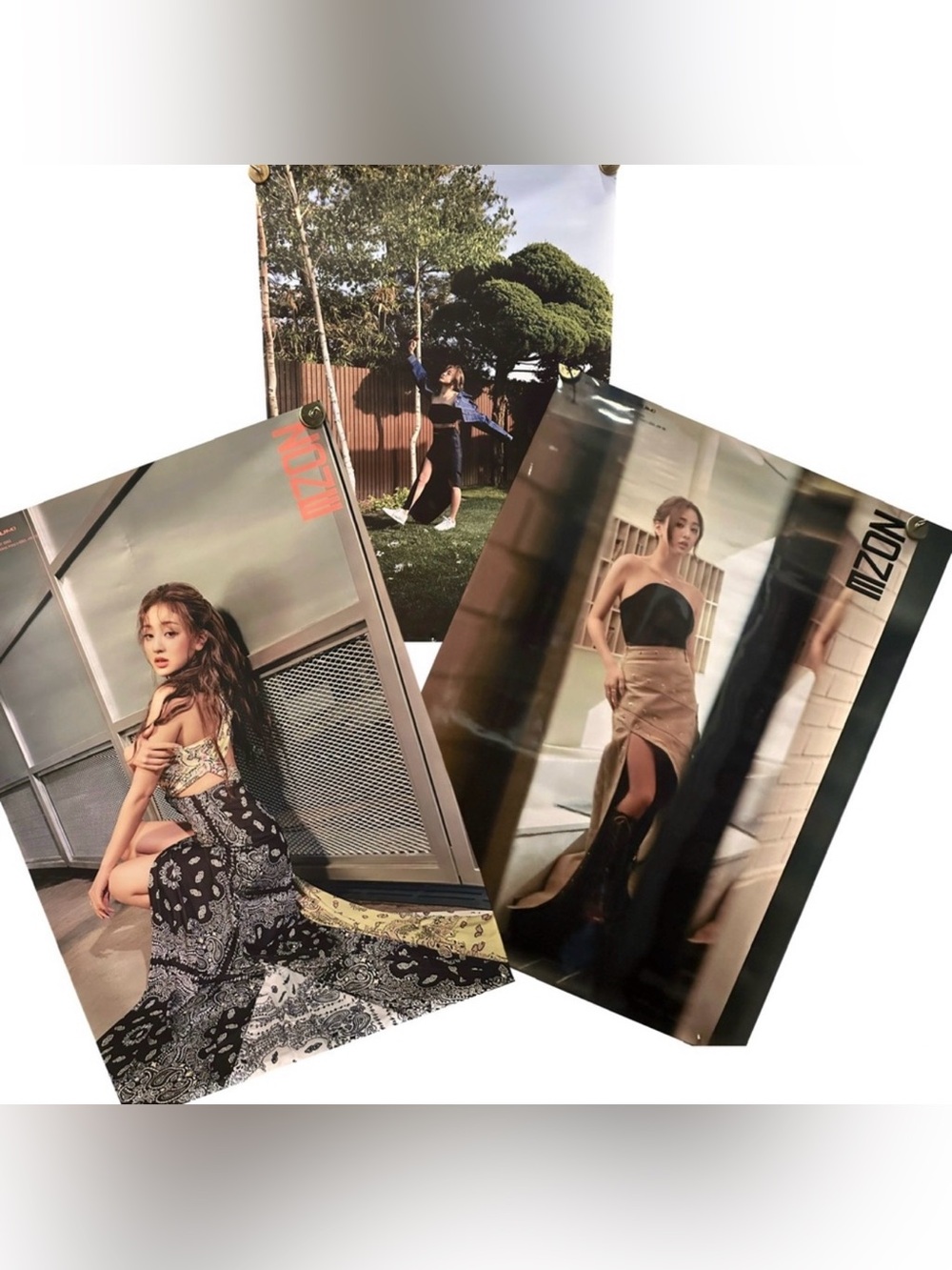 JYP Posters x3 Jihyo 30”x20.75” TWICE Zone Solo Mini Album